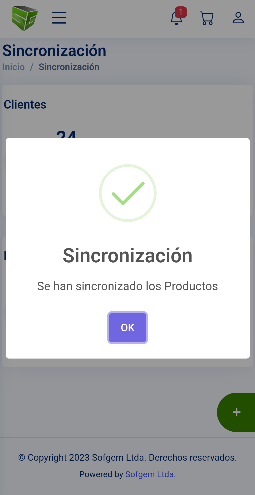 Pantalla comercial de Denarium Satelite